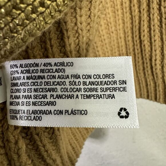 Kika Vargas X Target Metallic Back Tie Sweater Gold Metallic Knit Size XL - Picture 7 of 13